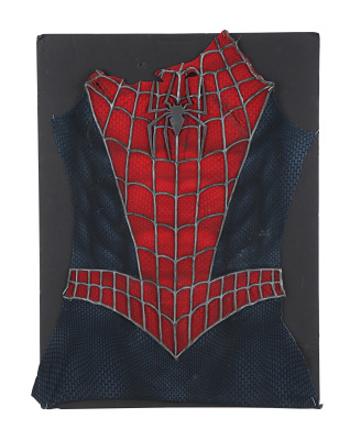 Lot #294 - SPIDER-MAN (2002) - Battle-damaged Spider-Man (Tobey Maguire) Costume Piece