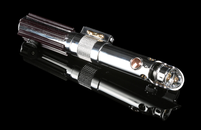 Lot #319 - STAR WARS: REVENGE OF THE SITH (2005) - Anakin Skywalker's (Hayden Christensen) Hero Lightweight Belt Lightsaber