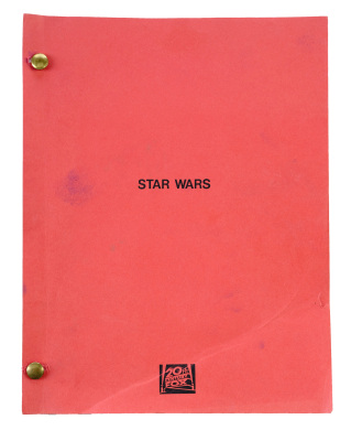 Lot #328 - STAR WARS: A NEW HOPE (1977) - Studio Copy Screenplay