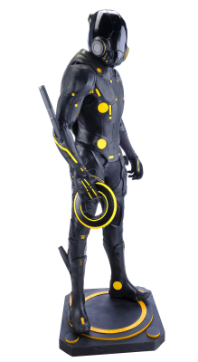 Lot #387 - TRON LEGACY (2010) - Black Guard Costume Display Assembled From Production-made Components