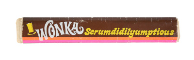 Lot #402 - WILLY WONKA AND THE CHOCOLATE FACTORY (1971) - Scrumdidilyumptious Wrapper