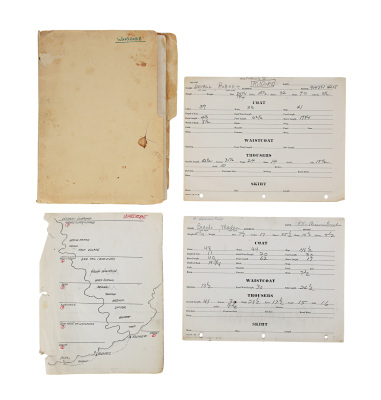 Lot #436 - APOCALYPSE NOW (1979) - Marlon Brando and Robert Duvall Wardrobe Sheets and Production Paperwork