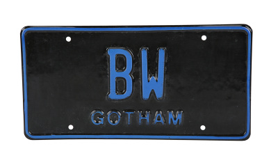 Lot #459 - BATMAN FOREVER (1995) - Bruce Wayne's (Val Kilmer) Personal Licence Plate