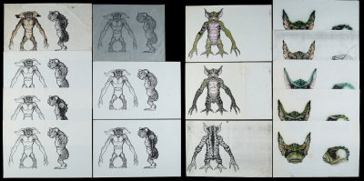 Lot #617 - GREMLINS 2: THE NEW BATCH (1990) - Hand-drawn "George" and "Lenny" Colour Tests