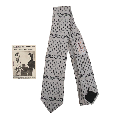 Lot #621 - GUYS AND DOLLS (1955) - Sky Masterson's (Marlon Brando) Photo-matched Neck Tie