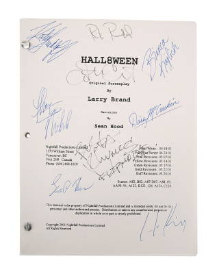 Lot #622 - HALLOWEEN: RESURRECTION (2002) - Cast and Director-autographed Script