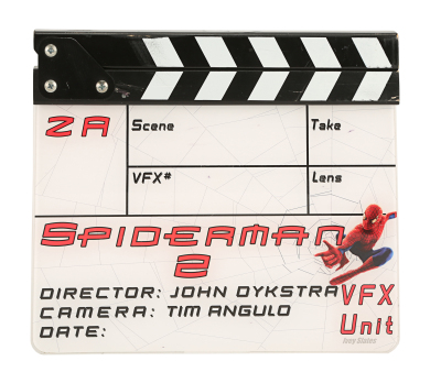 Lot #879 - SPIDER-MAN 2 (2004) - VFX Clapperboard