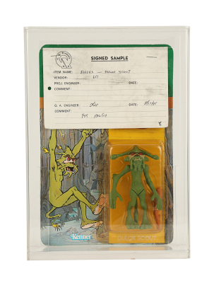 Lot #1003 - STAR WARS: EWOKS (T.V. SERIES, 1985 - 1986) - Kenner/Palitoy Dulok Scout Quality Control Signed Sample