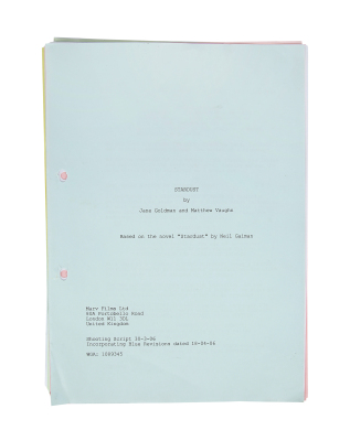 Lot #1014 - STARDUST (2007) - Shooting Script With Colour Revisions