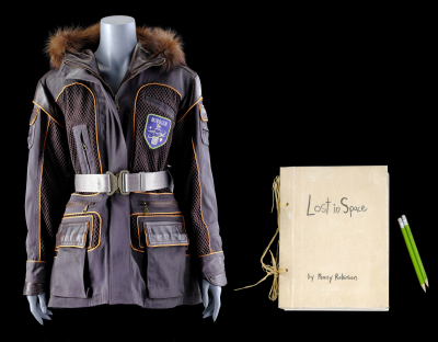 Lot # 50: Lost In Space (2018-2021) - Penny Robinson (Mina Sundwall) Cold Weather Jacket with Mission 24 Patch and Journal with Pencils