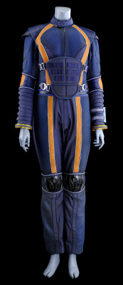 Lot # 77: Lost In Space (2018-2021) - Penny Robinson Stunt Spacesuit Under Layers and Wrist Communications Device